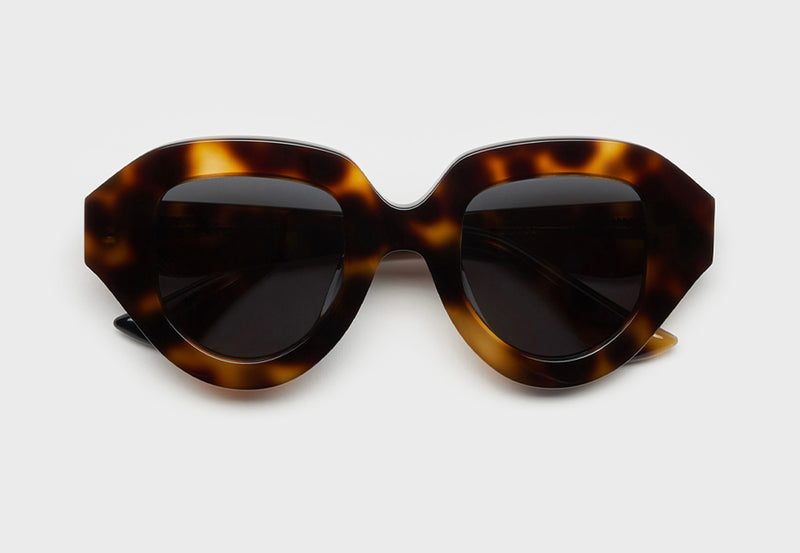 lula pace sunglasses for women in tortoise shell with grey lens mazzucchellli acetate high quality premium luxury eyewear